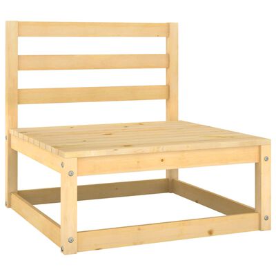 vidaXL Salon de jardin 2 pcs bois de pin massif