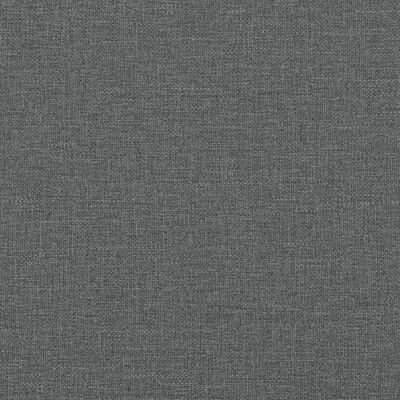 vidaXL Lit avec matelas gris foncé 200x200 cm tissu