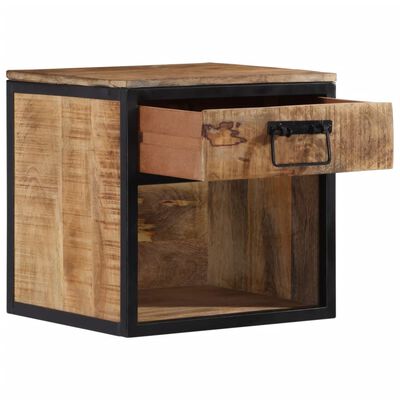 vidaXL Table de chevet 40x35x40 cm bois de manguier massif