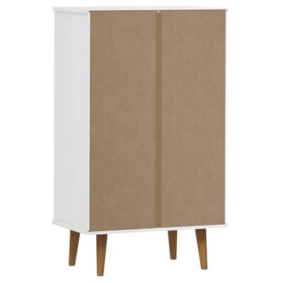 vidaXL Armoire à chaussures MOLDE Blanc 59,5x35x103 cm Bois de pin