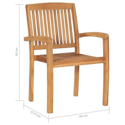 vidaXL Chaises de jardin lot de 2 et coussins bleu Bois de teck massif