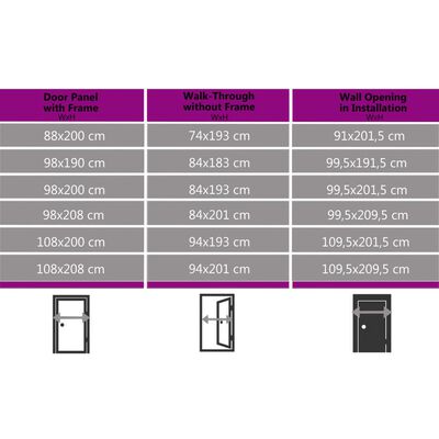 vidaXL Porte d'entrée anthracite 108x200 cm PVC