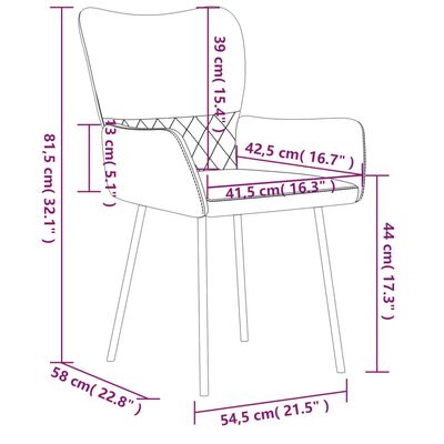 vidaXL Chaises à manger lot de 2 gris clair tissu et similicuir