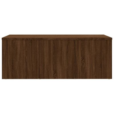 vidaXL Meuble TV Chêne marron 80x34x30 cm Bois d'ingénierie