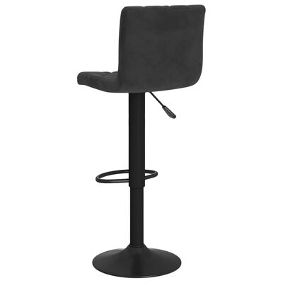 vidaXL Tabourets de bar lot de 2 Noir Velours