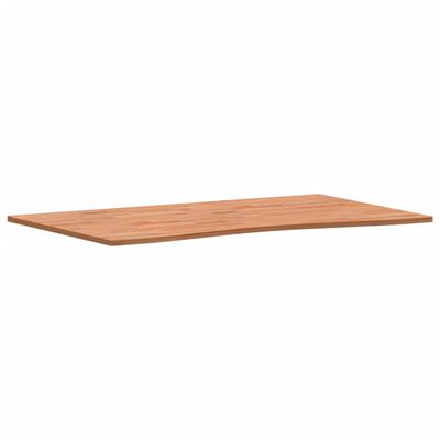 vidaXL Dessus de bureau 100x(55-60)x1,5 cm bois massif de hêtre