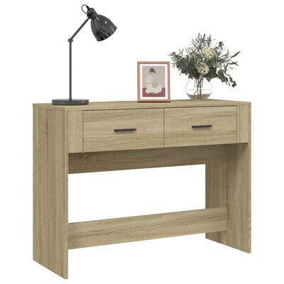 vidaXL Table console Chêne sonoma 100x39x75 cm Bois d'ingénierie