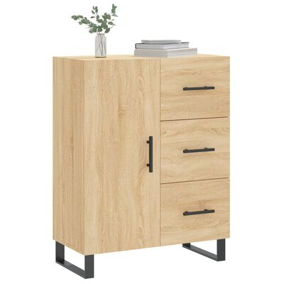 vidaXL Buffet chêne sonoma 69,5x34x90 cm bois d'ingénierie