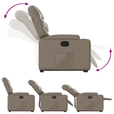 vidaXL Fauteuil inclinable Cappuccino Similicuir