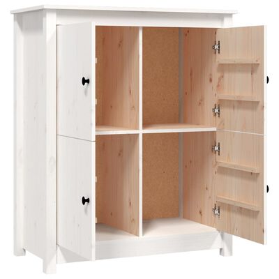 vidaXL Buffet Blanc 83x41,5x100 cm Bois massif de pin