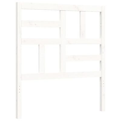 vidaXL Cadre de lit sans matelas blanc 90x200 cm bois massif