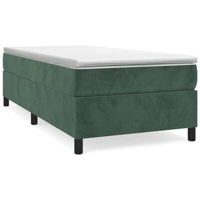 vidaXL Cadre de lit Vert foncé 80x200 cm Velours