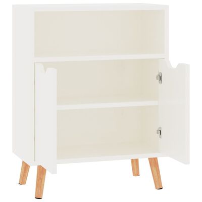 vidaXL Buffet blanc brillant 60x30x72 cm bois d'ingénierie