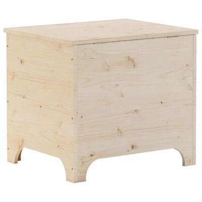 vidaXL Boîte de rangement avec couvercle RANA bois massif de pin