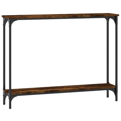 vidaXL Table console chêne fumé 100x22,5x75 cm bois d'ingénierie