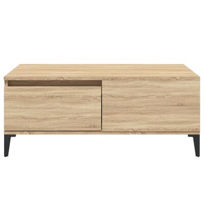 vidaXL Table basse Chêne sonoma 90x50x36,5 cm Bois d'ingénierie