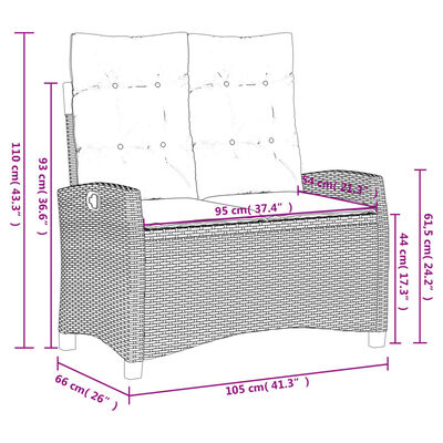 vidaXL Ensemble à manger de jardin 4 pcs avec coussins noir