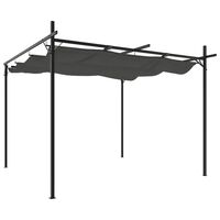 vidaXL Pergola avec toit rétractable anthracite 295x292x230 cm