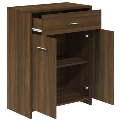 vidaXL Armoire de bain Chêne marron 60x33x80 cm Bois d'ingénierie