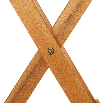 vidaXL Ensemble à manger de jardin pliable 3 pcs Bois d'acacia solide