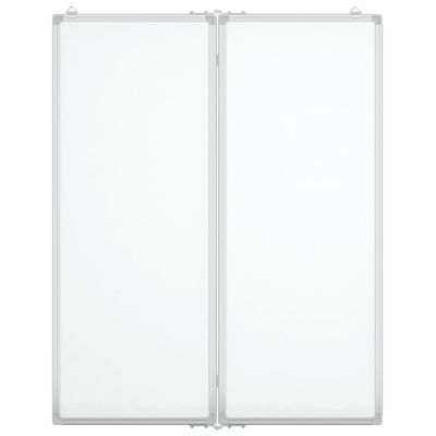 vidaXL Tableau blanc magnétique pliable 80x100x1,7 cm aluminium