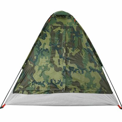 vidaXL Tente de camping à dôme 2 personnes camouflage imperméable