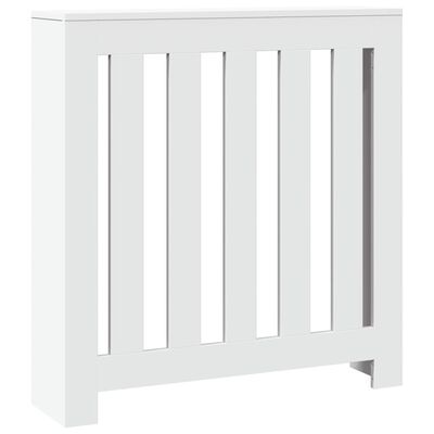 vidaXL Cache-radiateur blanc 78x20x82 cm bois d'ingénierie