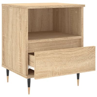 vidaXL Tables de chevet 2 pcs chêne sonoma 40x35x50 cm bois ingénierie