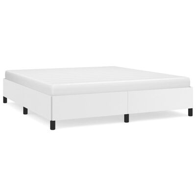 vidaXL Cadre de lit sans matelas blanc 160x200 cm similicuir