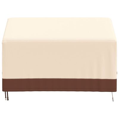 vidaXL Housses de banc 2 places 2 pcs 132x71x56/81cm tissu oxford 600D