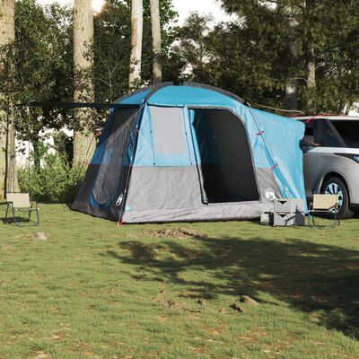 vidaXL Tente de voiture 4 personnes bleu imperméable