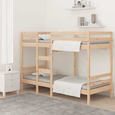 vidaXL Lit superposé sans matelas 90x190 cm bois de pin massif