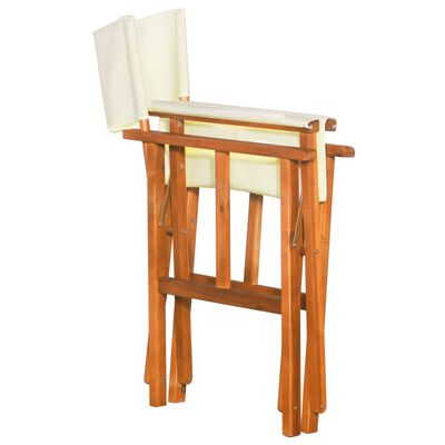 vidaXL Chaises de metteur en scène lot de 2 Bois massif d'acacia