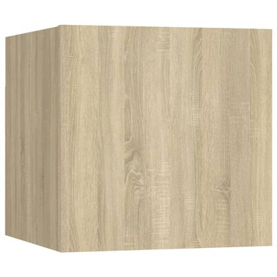 vidaXL Ensemble de meubles TV 3 pcs Chêne sonoma Bois d'ingénierie