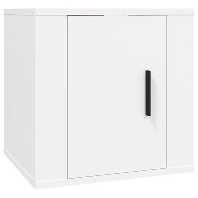 vidaXL Meuble TV mural Blanc 40x34,5x40 cm