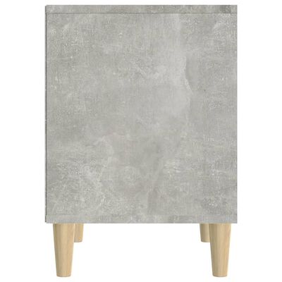 vidaXL Table de chevet Gris béton 40x35x50 cm