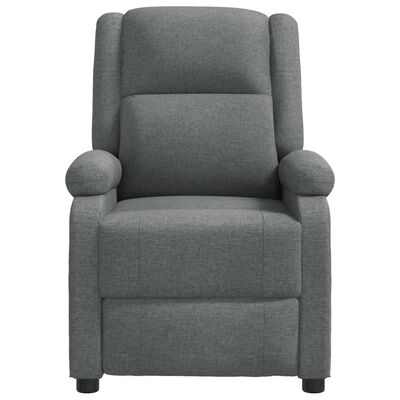 vidaXL Fauteuil inclinable Gris foncé Tissu