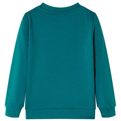 Sweatshirt pour enfants vert foncé 128