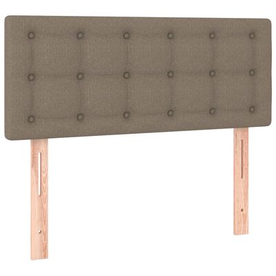 vidaXL Tête de lit à LED Taupe 80x5x78/88 cm Tissu