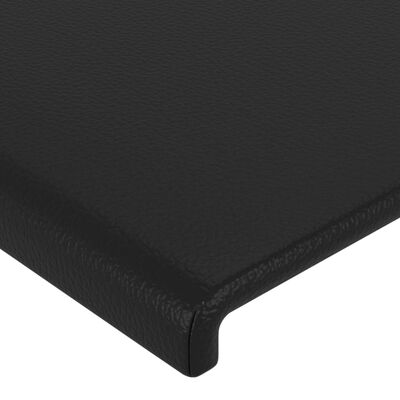 vidaXL Têtes de lit 2 pcs Noir 90x5x78/88 cm Similicuir