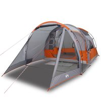 vidaXL Tente de camping tunnel 4 personnes gris imperméable