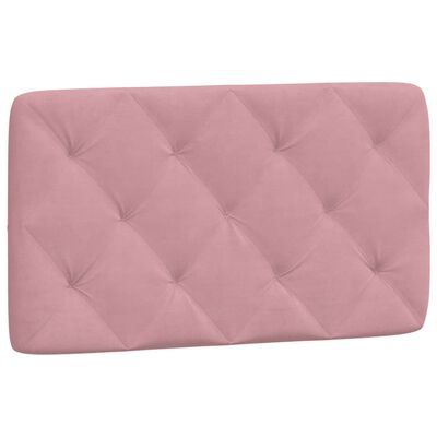 vidaXL Coussin de tête de lit rose 80 cm velours