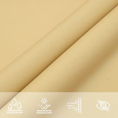 vidaXL Voile d'ombrage sable 4x2 m 100 % polyester oxford