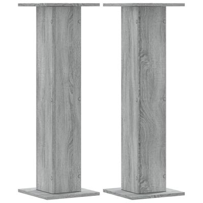 vidaXL Supports pour plantes 2 pcs sonoma gris bois d'ingénierie