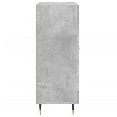 vidaXL Buffet gris béton 69,5x34x90 cm bois d'ingénierie