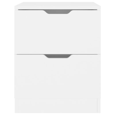 vidaXL Tables de chevet 2 pcs blanc 40x40x50 cm bois d’ingénierie