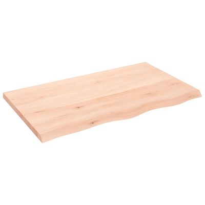 vidaXL Dessus de table 100x60x(2-4) cm bois de chêne massif non traité