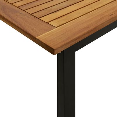 vidaXL Ensemble à manger de jardin 7 pcs bois d'acacia solide et métal