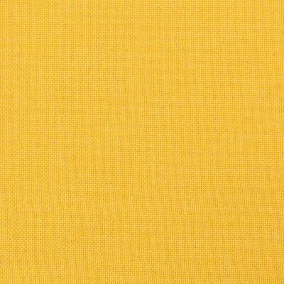 vidaXL Chaise à bascule avec repose-pied Jaune moutarde Tissu