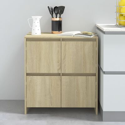 vidaXL Buffets 2 pcs Chêne Sonoma 70x41x75 cm Bois d'ingénierie